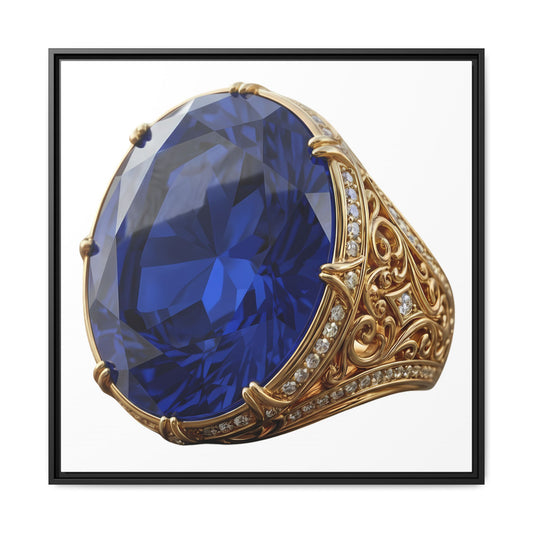 Blue Sapphire Signet Canvas Print