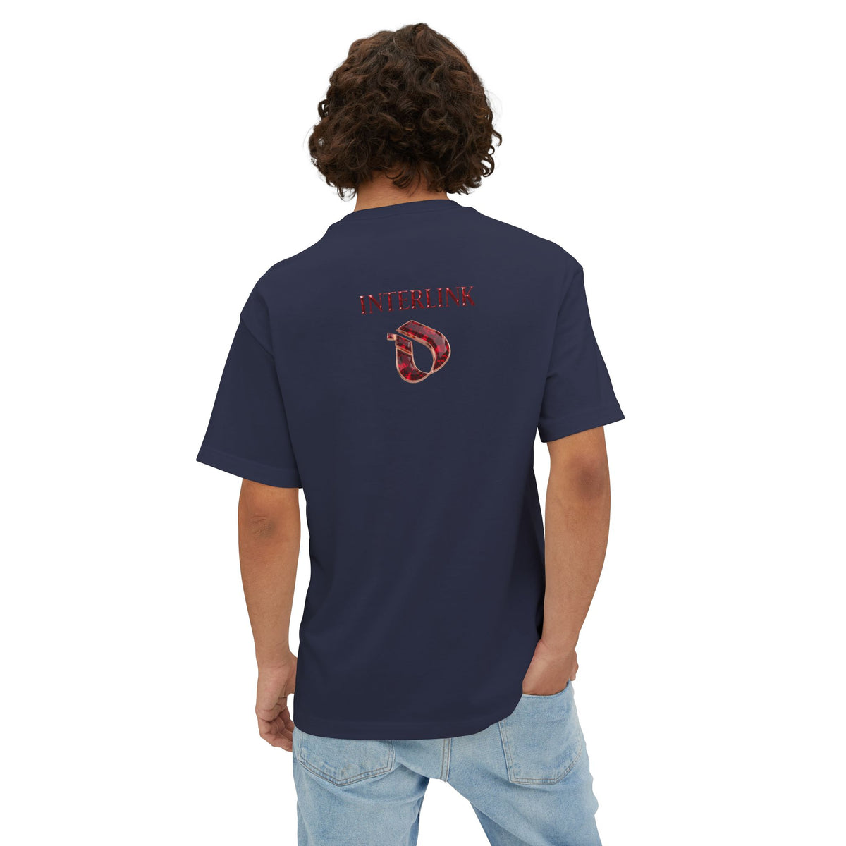 Ruby Mosaic Interlink Back Graphic Boxy Tee