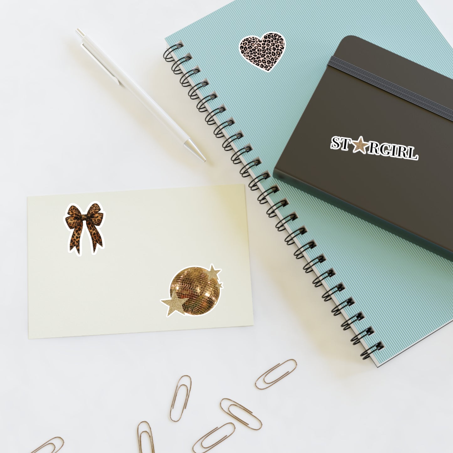 Leopard Star Girl Sticker Sheet