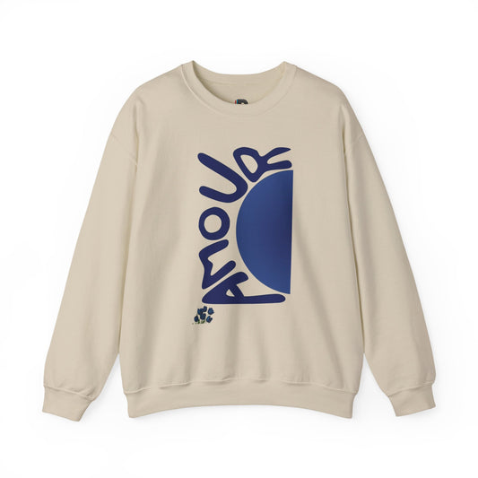Amour Half-Moon Crewneck Sweatshirt