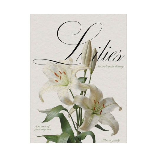 Garden Script Poster