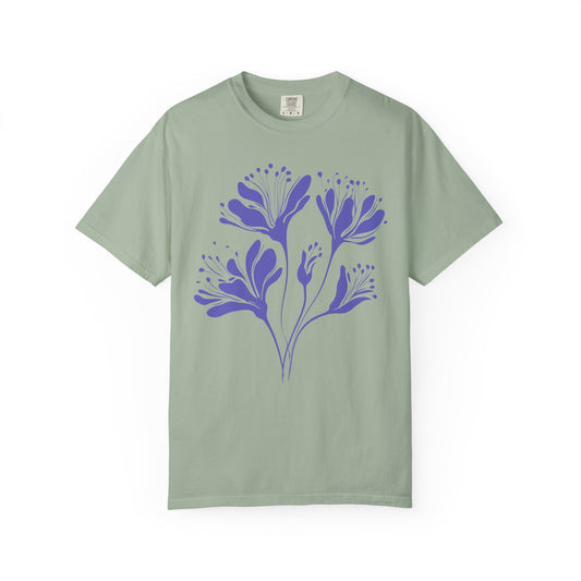Purple Floral Graphic T-Shirt