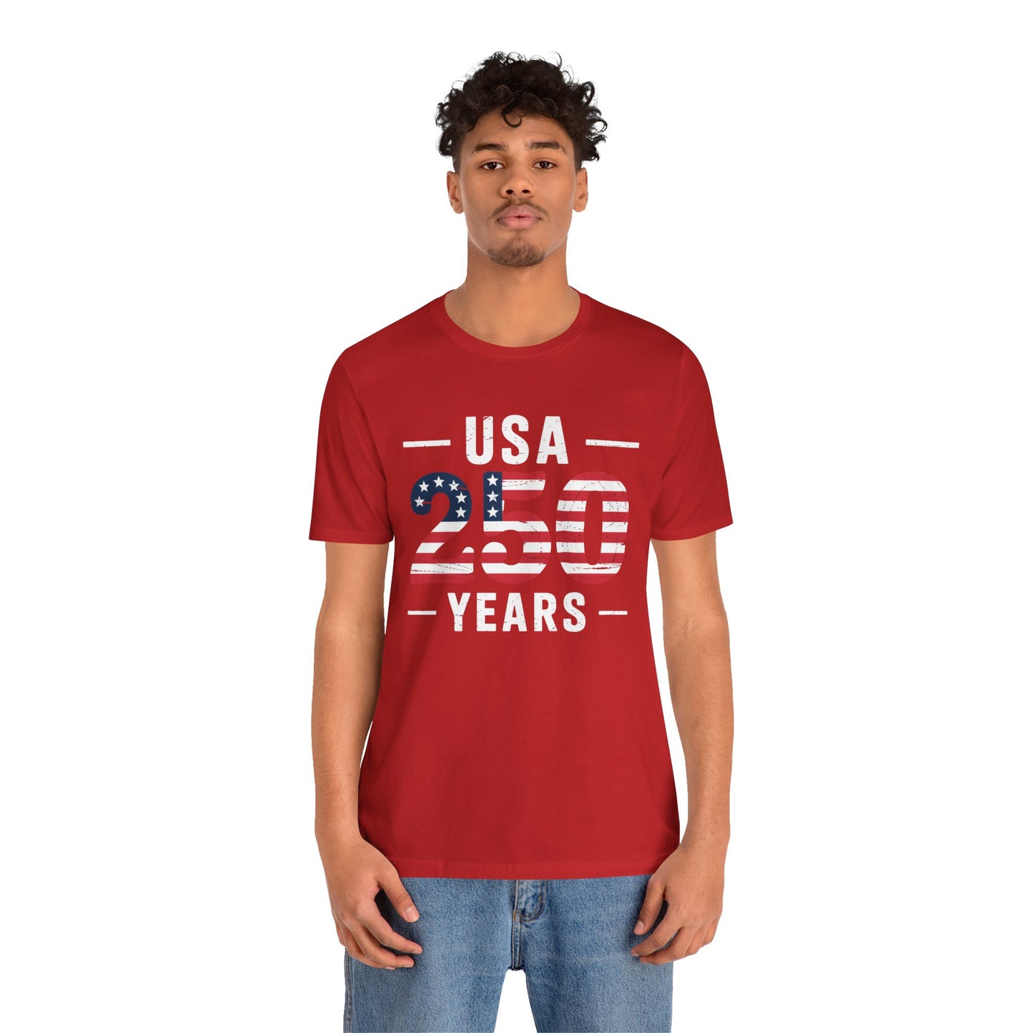 USA 250 Years Patriotic Flag T-Shirt