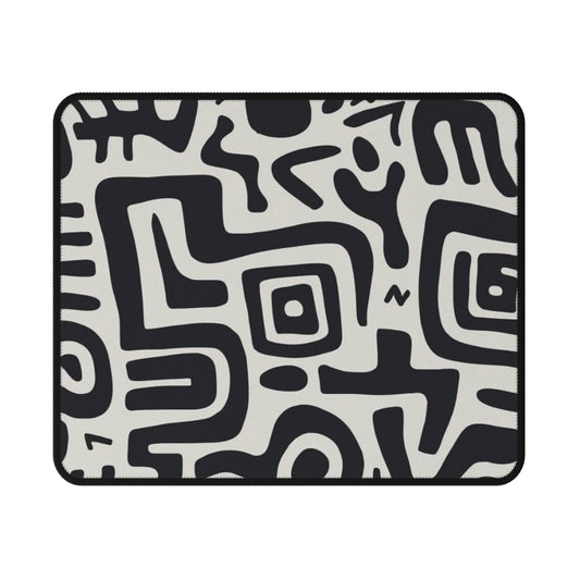 Bold Abstract Doodle Mouse Pad