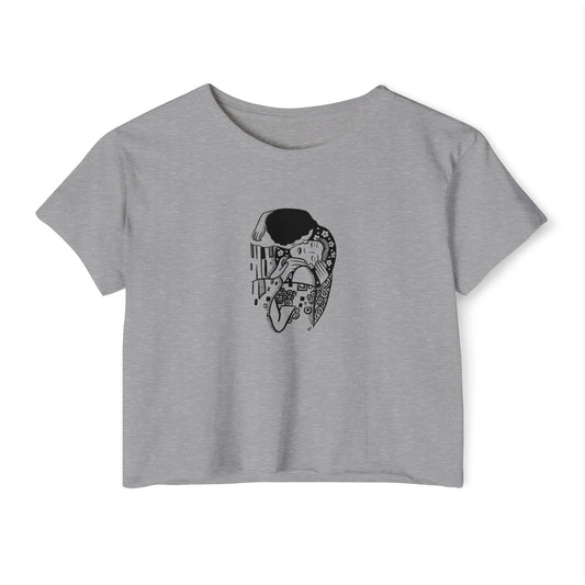 Art Nouveau Couple Kiss Boxy Tee