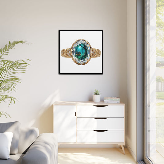 Emerald Radiance Signet Canvas