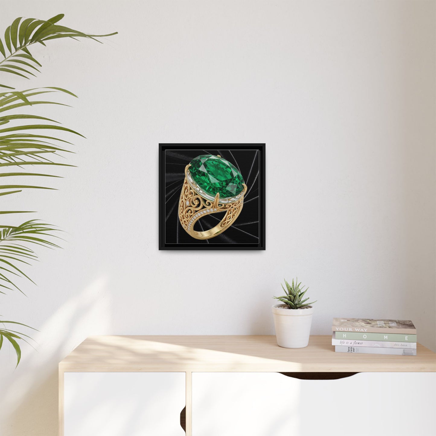 Noir Emerald Ring Canvas