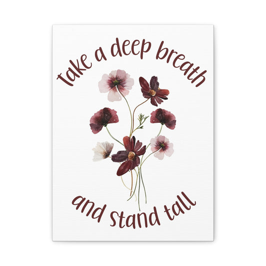 Inspirational Floral Canvas