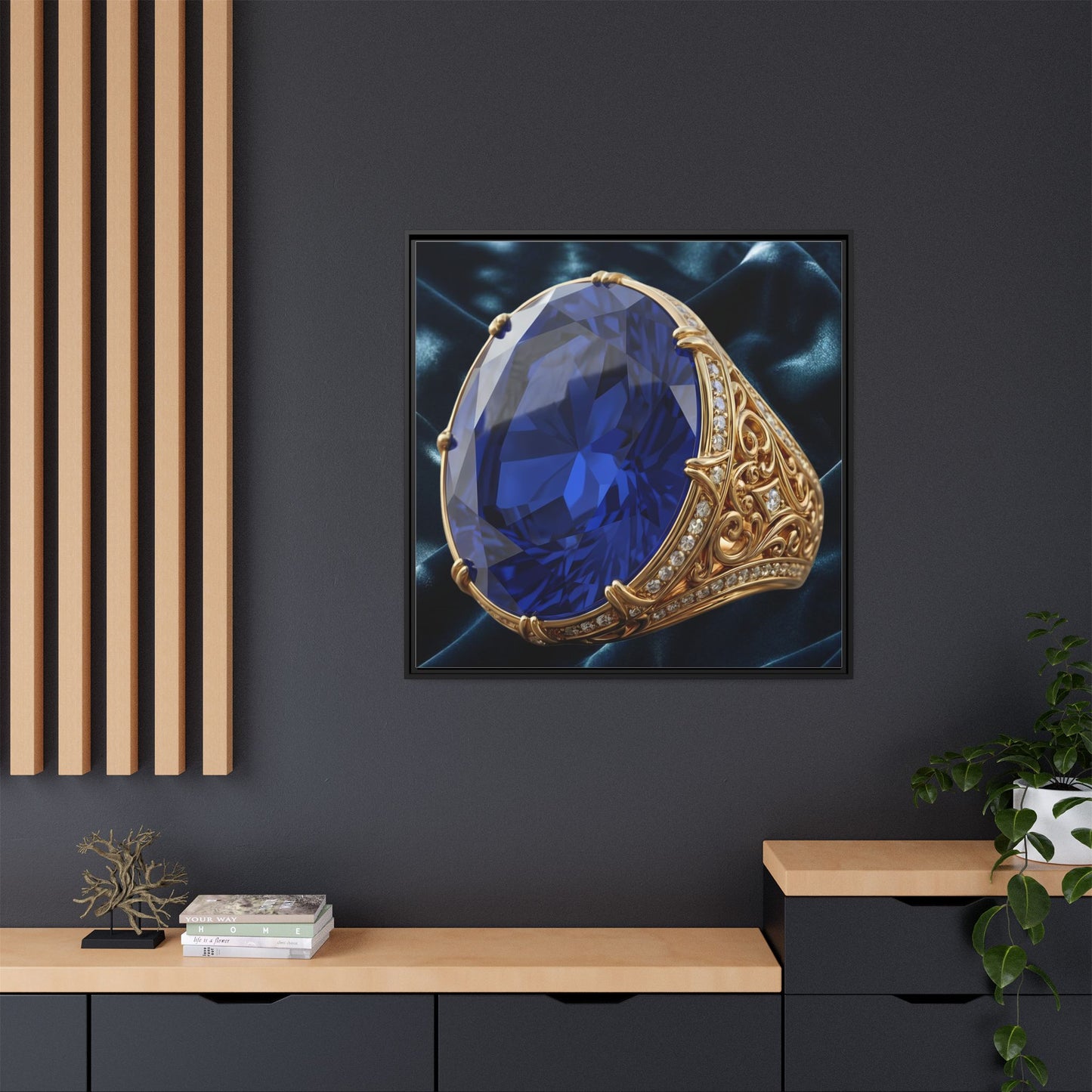 Midnight Sapphire Ring Canvas