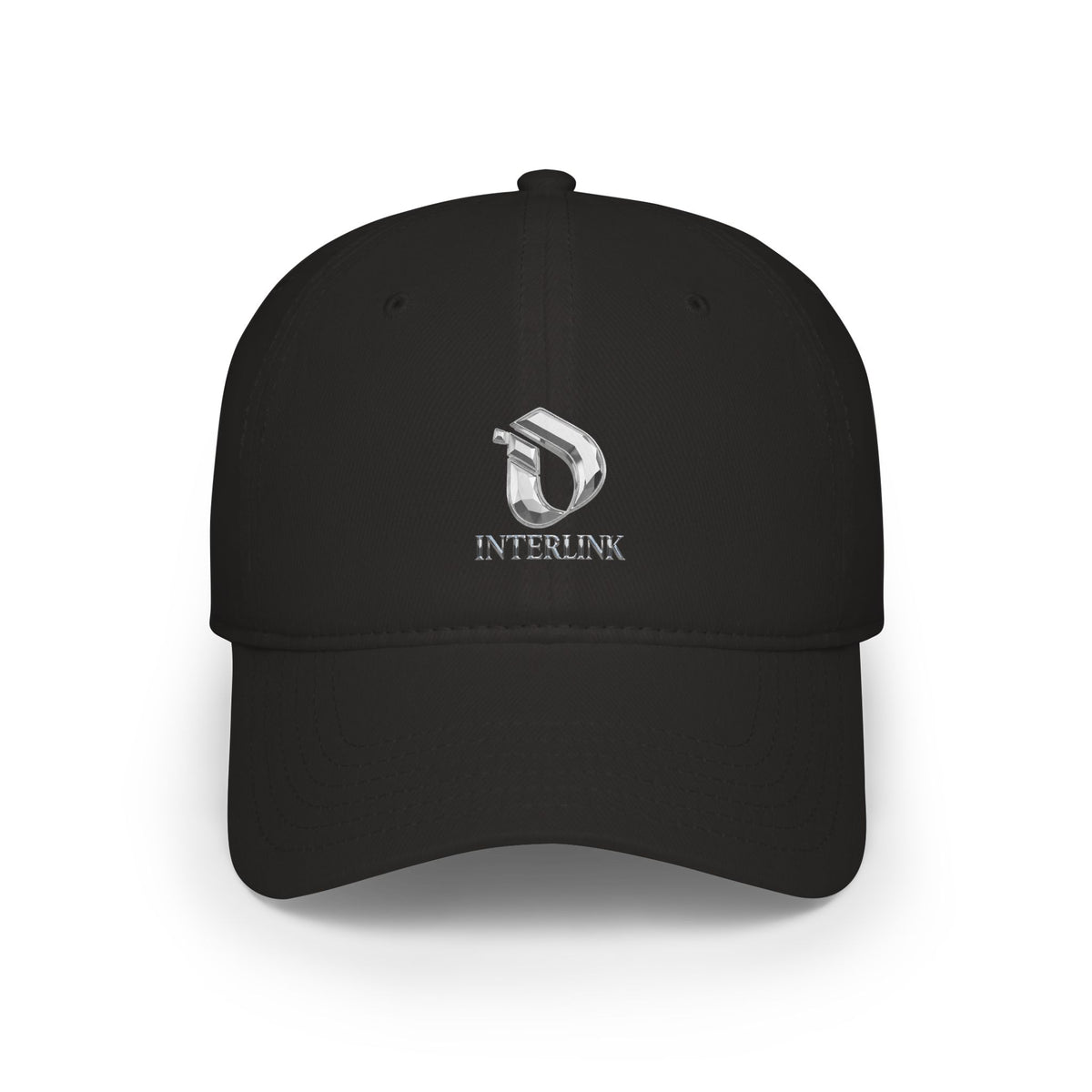 Silver Sculptmark Interlink Relaxed Cotton Twill Cap