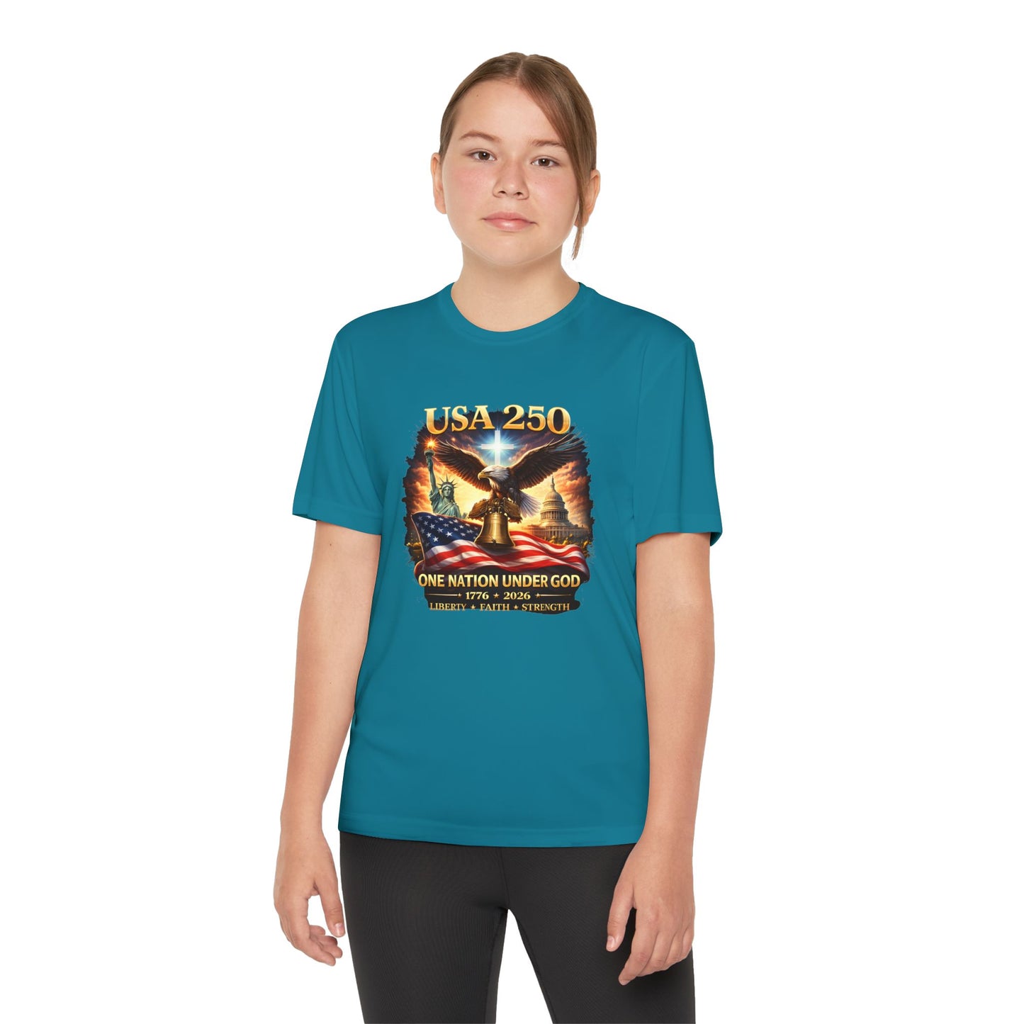 USA 250 Youth Patriotic Graphic Tee