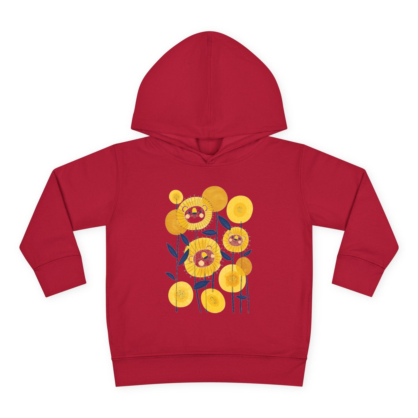 Smiling Flower Garden Toddler Hoodie