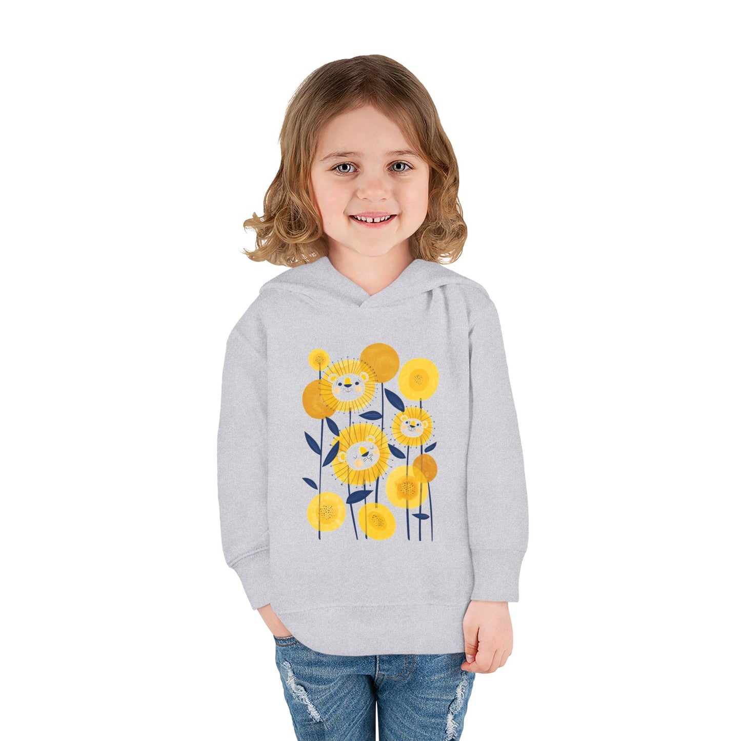 Smiling Flower Garden Toddler Hoodie