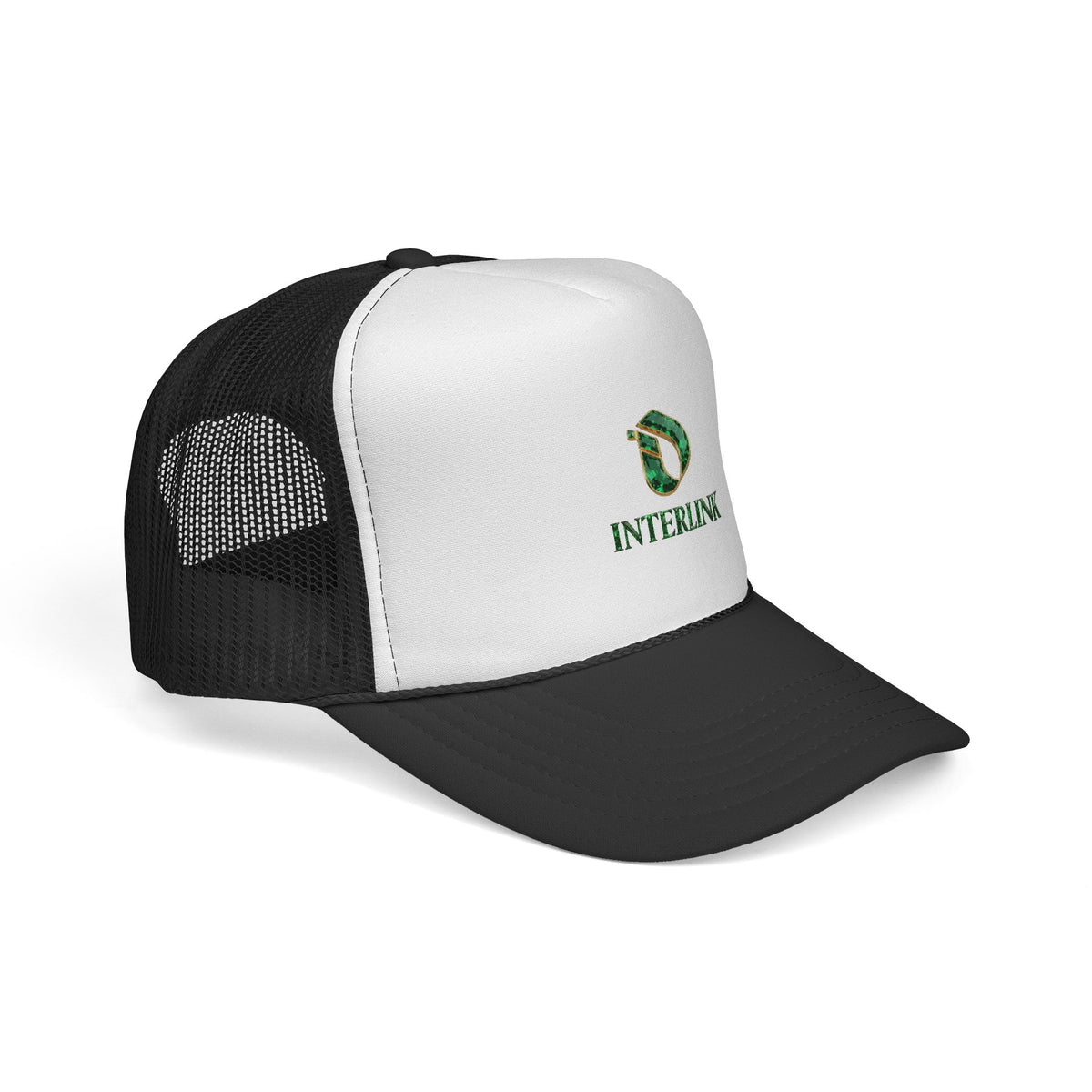 Emerald Logo Mesh-Back Interlink Trucker Cap