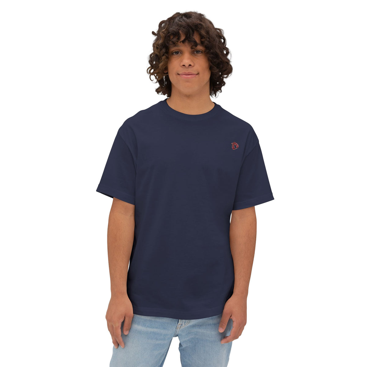 Ruby Mosaic Interlink Back Graphic Boxy Tee