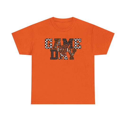 Game Day Leopard Football T-Shirt