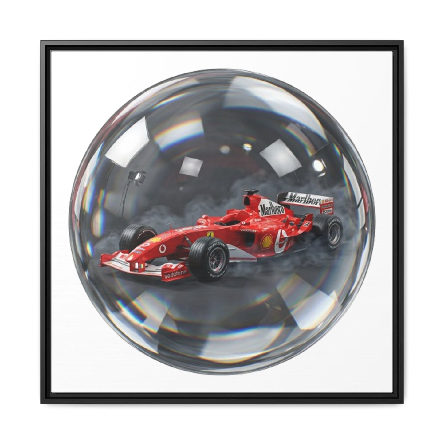 Velocity Sphere Framed Canvas