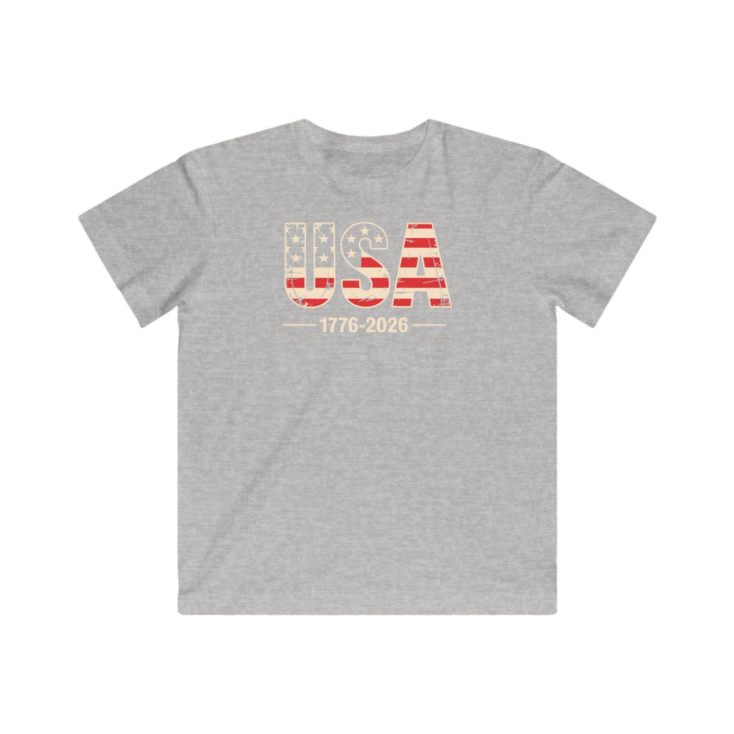 Youth USA 1776-2026 Patriotic Graphic T-Shirt