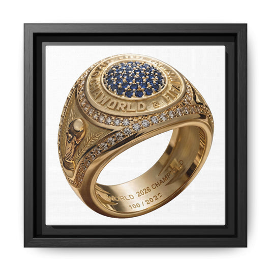 White Gallery Football Keepsake Ring Framed Canvas 2026