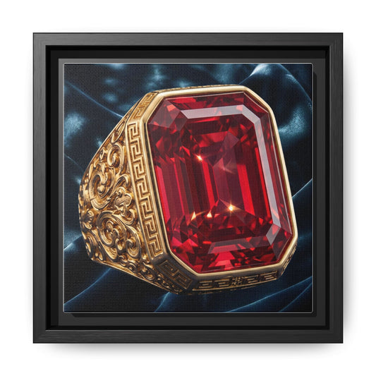 Vintage Ruby Signet Ring Canvas