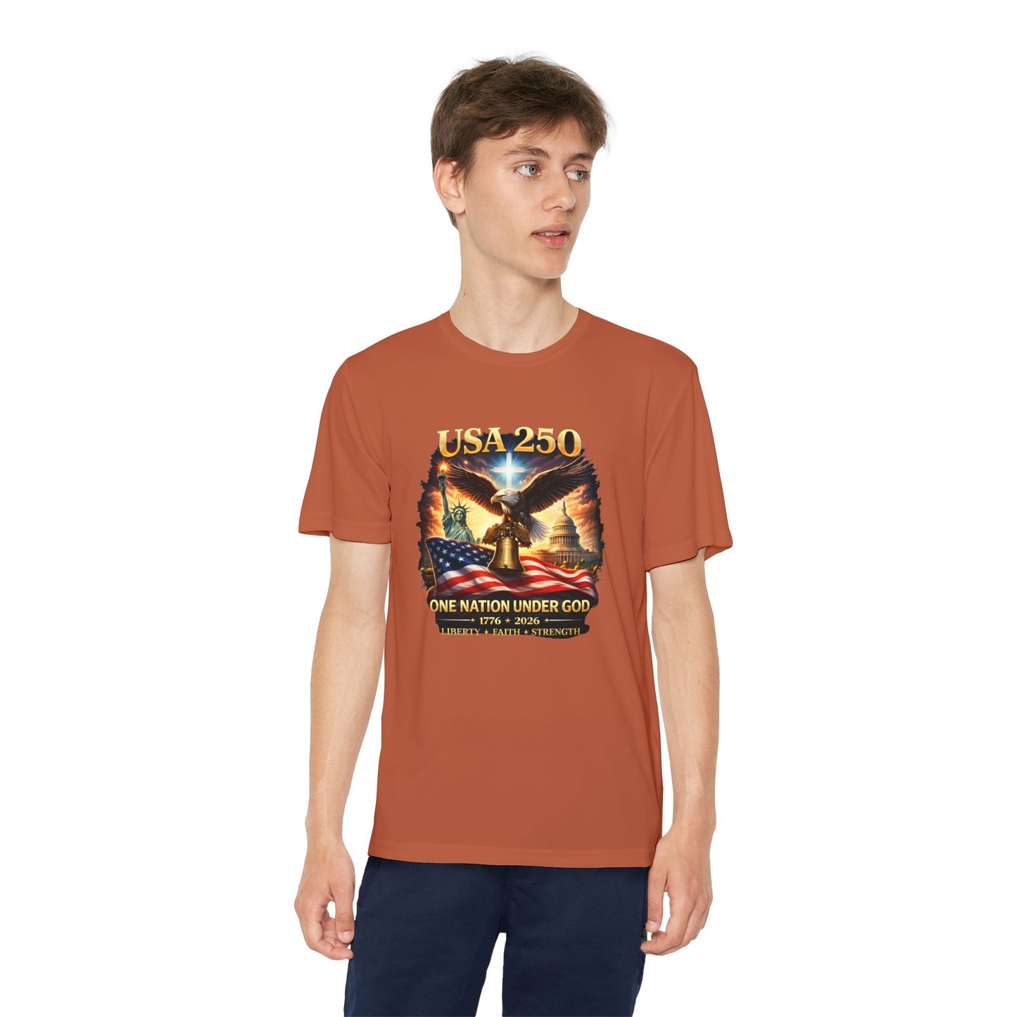 USA 250 Youth Patriotic Graphic Tee
