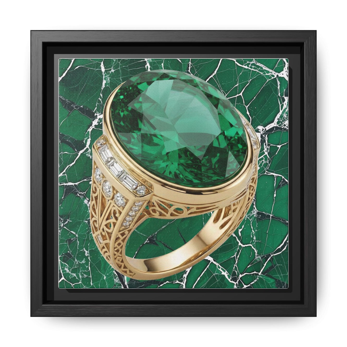 Verdant Emerald Ring Canvas