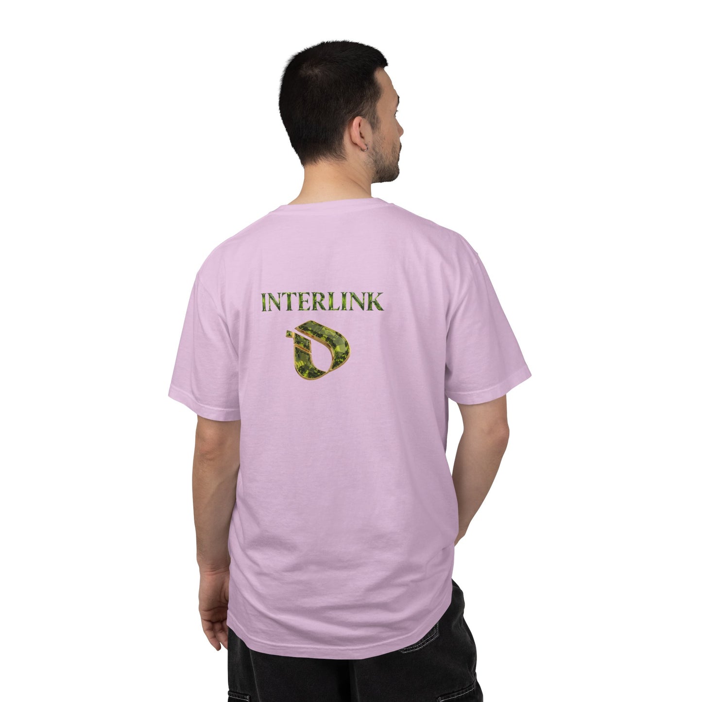 Peridot Interlink Gemstone Back Print Men’s Tee