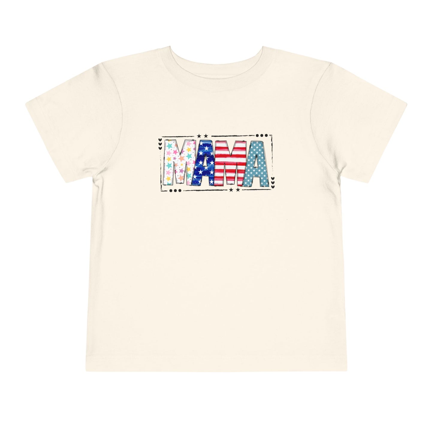 Toddler MAMA Patchwork Stars & Stripes T-Shirt