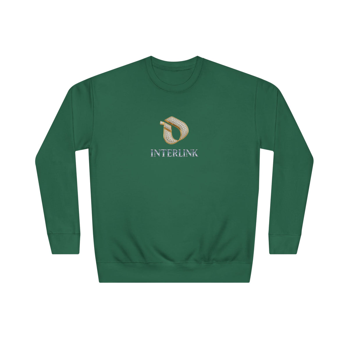 Cut-Diamond Gleam Interlink Crewneck