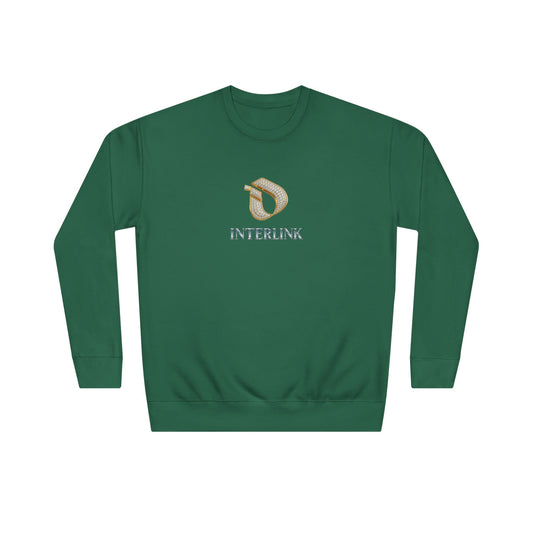 Cut-Diamond Gleam Interlink Crewneck