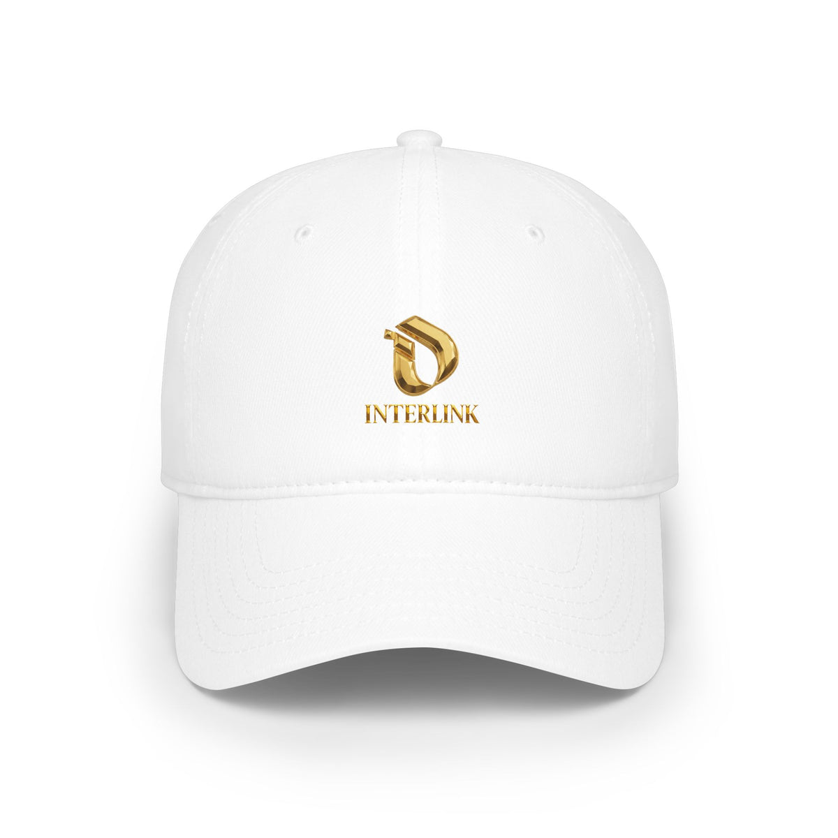 Gilded Facetmark Interlink Cotton Twill Cap