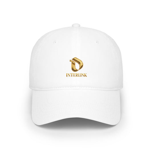 Gilded Facetmark Interlink Cotton Twill Cap