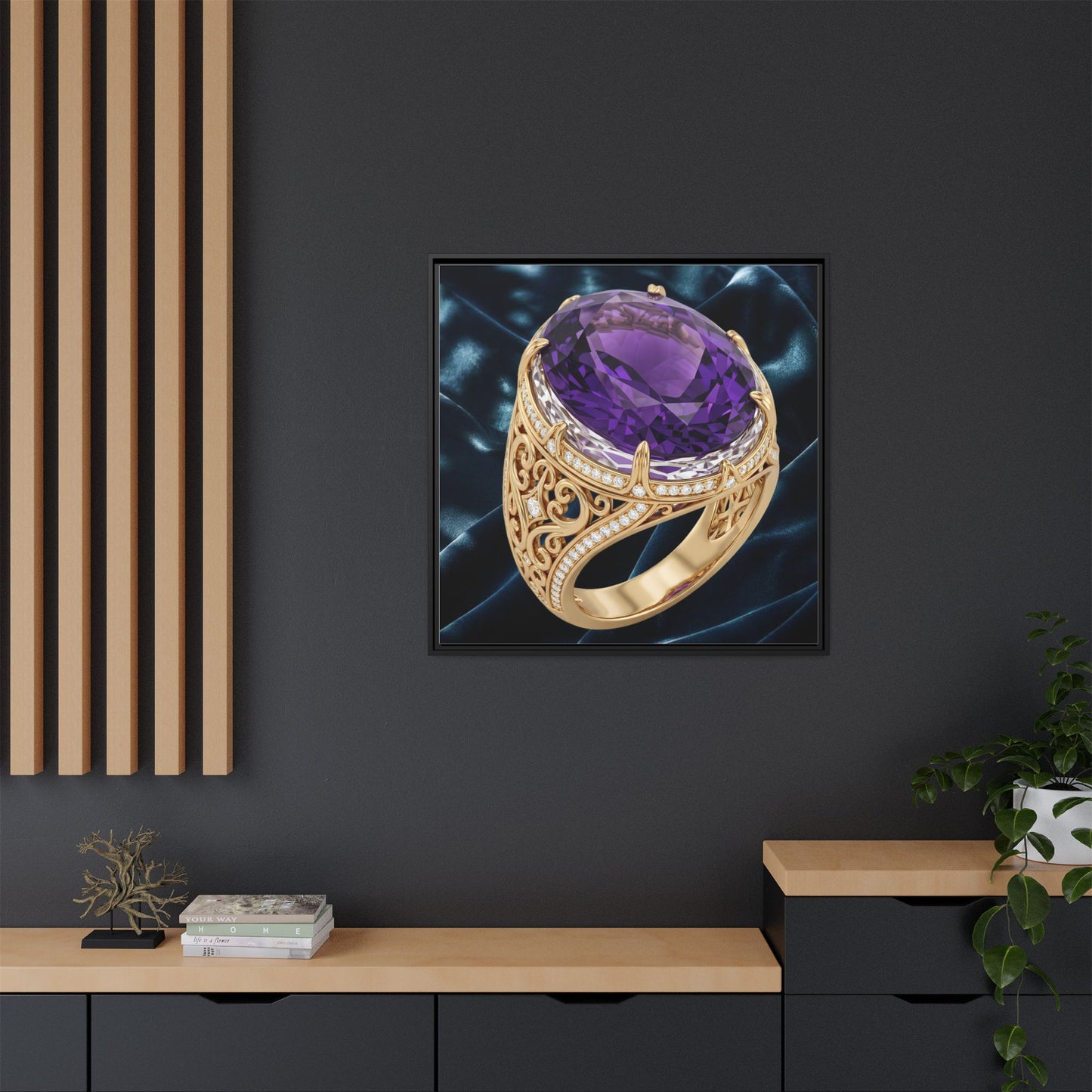 Royal Amethyst Velvet Canvas