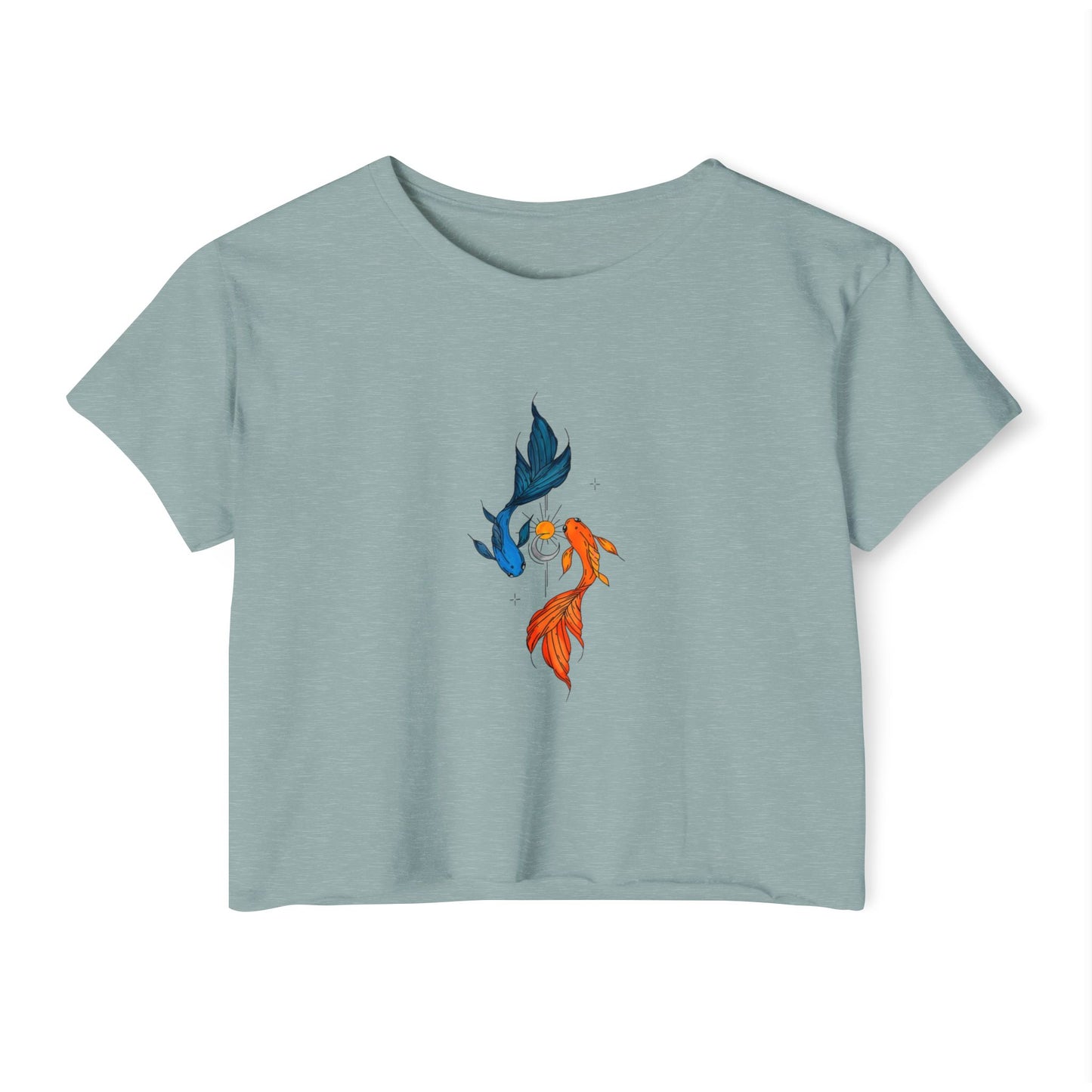 Twin Koi Harmony Boxy Tee