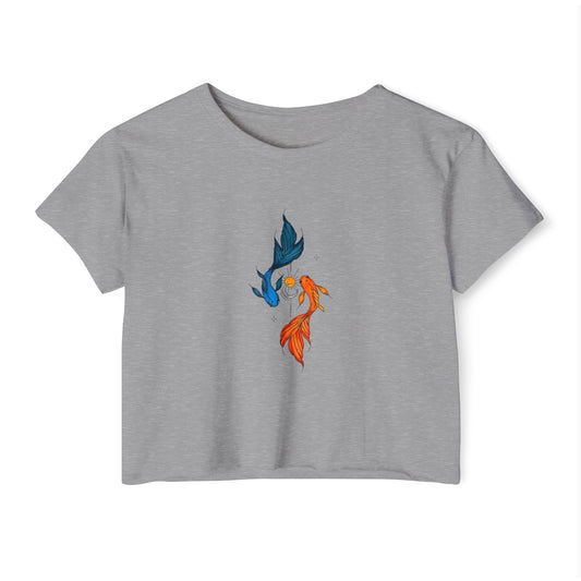 Twin Koi Harmony Boxy Tee