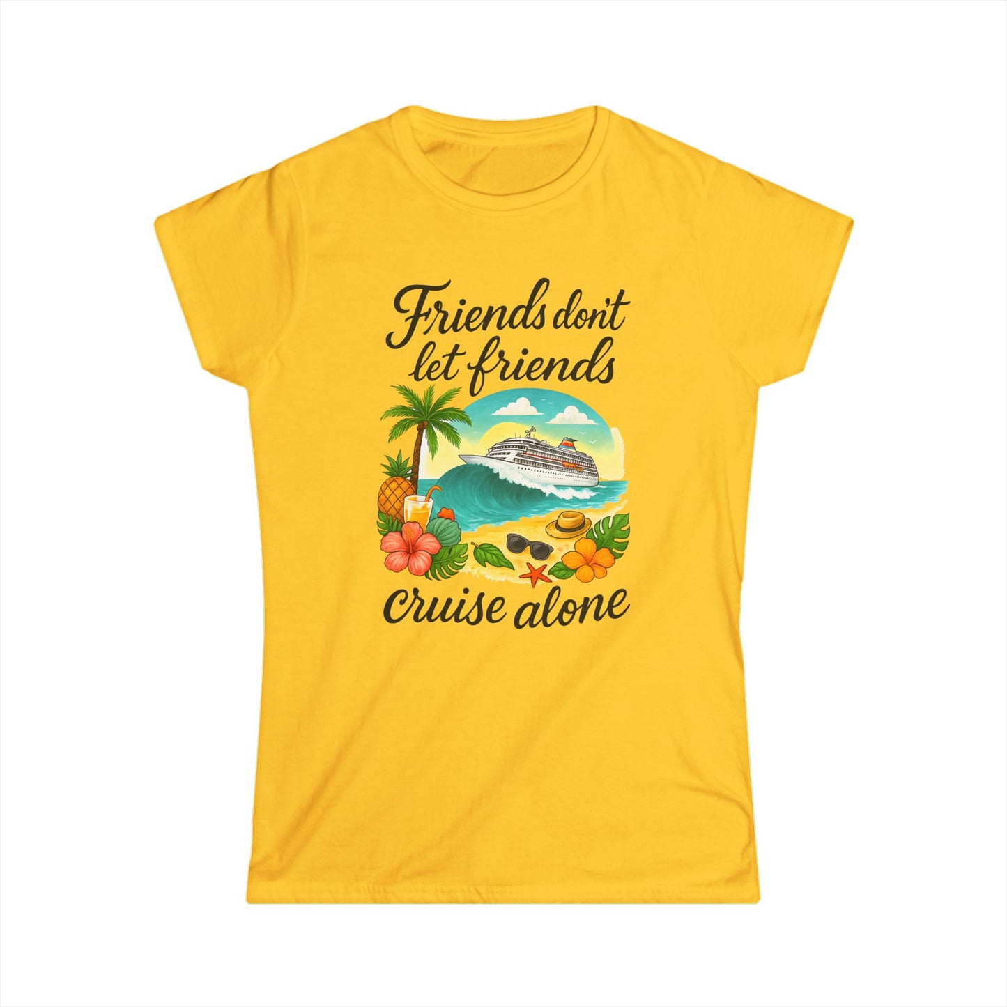 Friends Cruise Alone Graphic Tee
