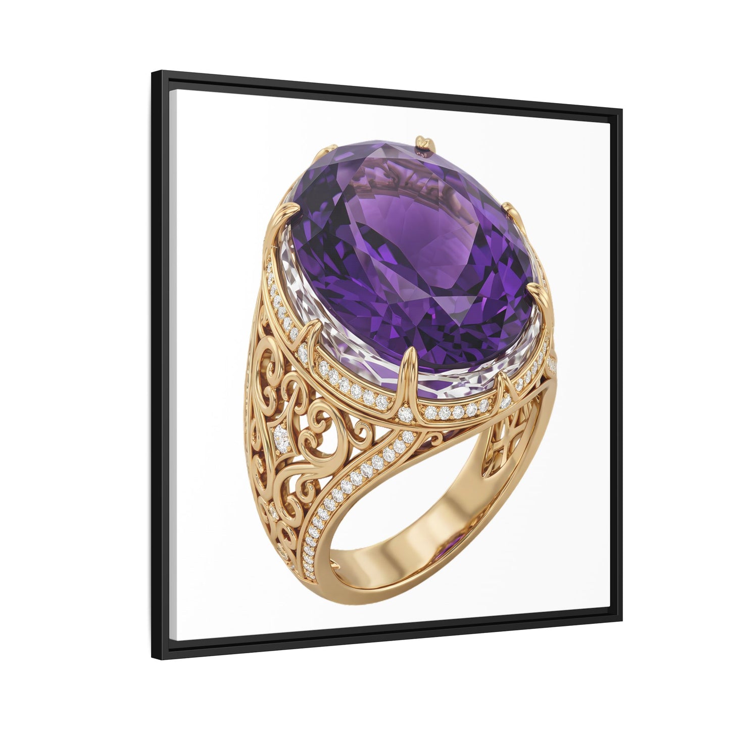 Amethyst Emblem Canvas Print