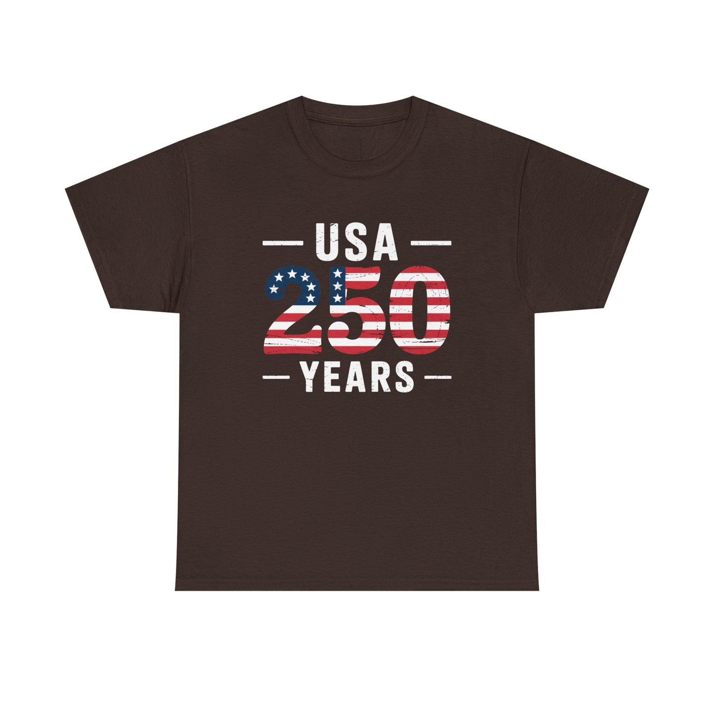 USA 250 Years Patriotic Flag Graphic T-Shirt