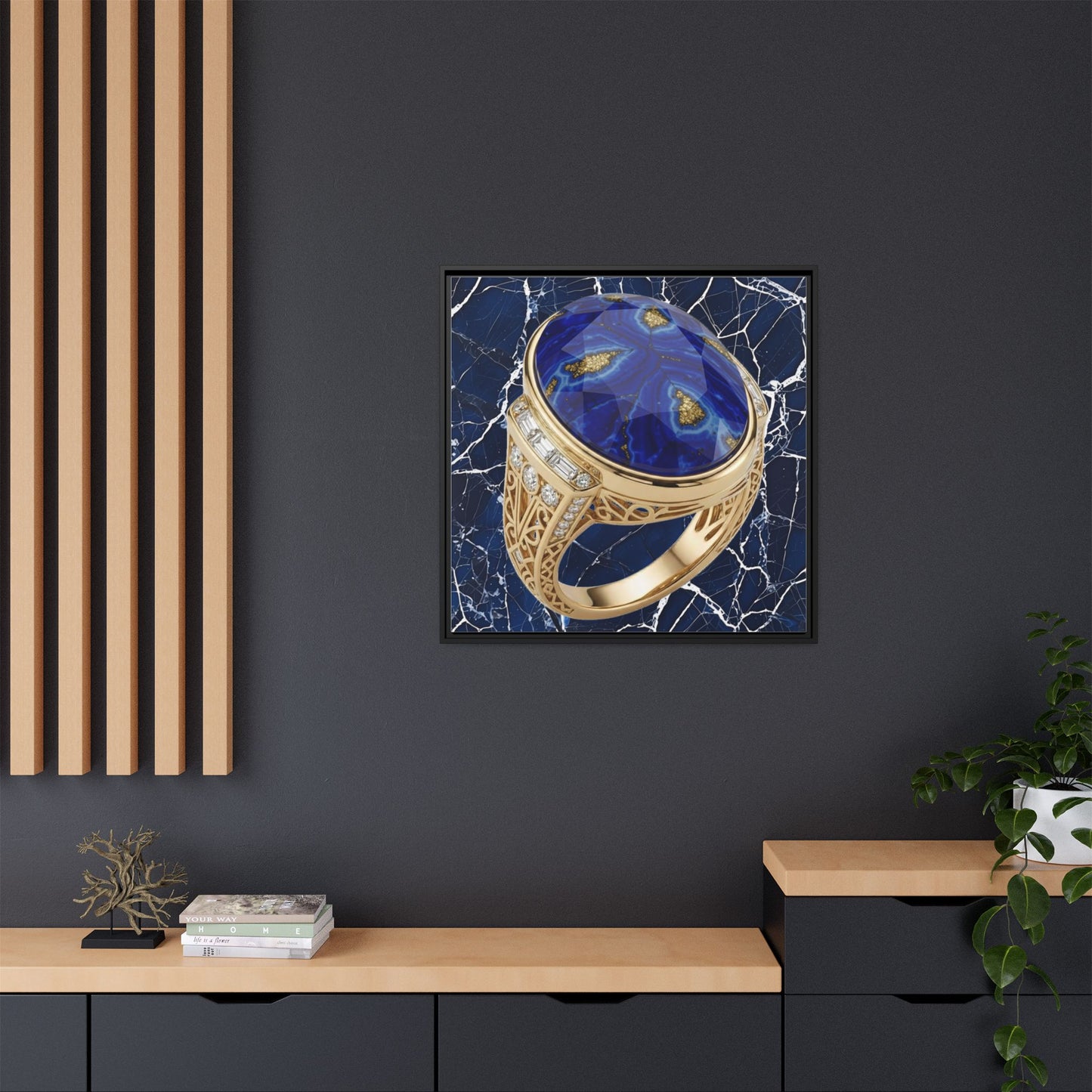 Lapis Lazuli Ceremonial Ring Canvas