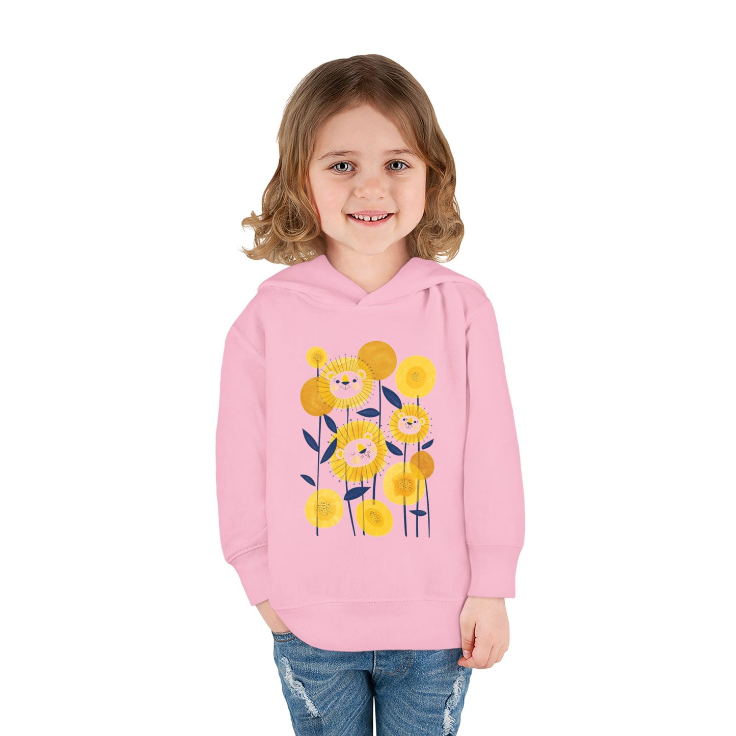 Smiling Flower Garden Toddler Hoodie