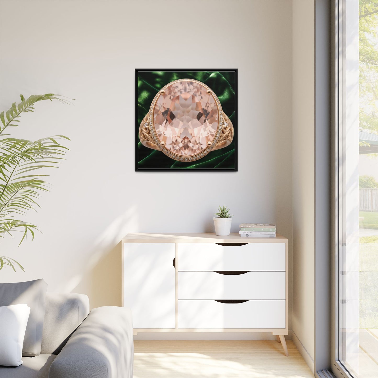 Morganite Rosé Grandeur Ring Canvas