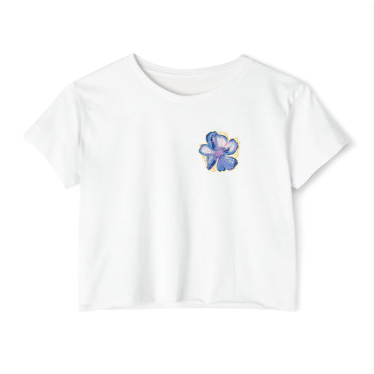 Floral Chest Graphic Boxy Tee