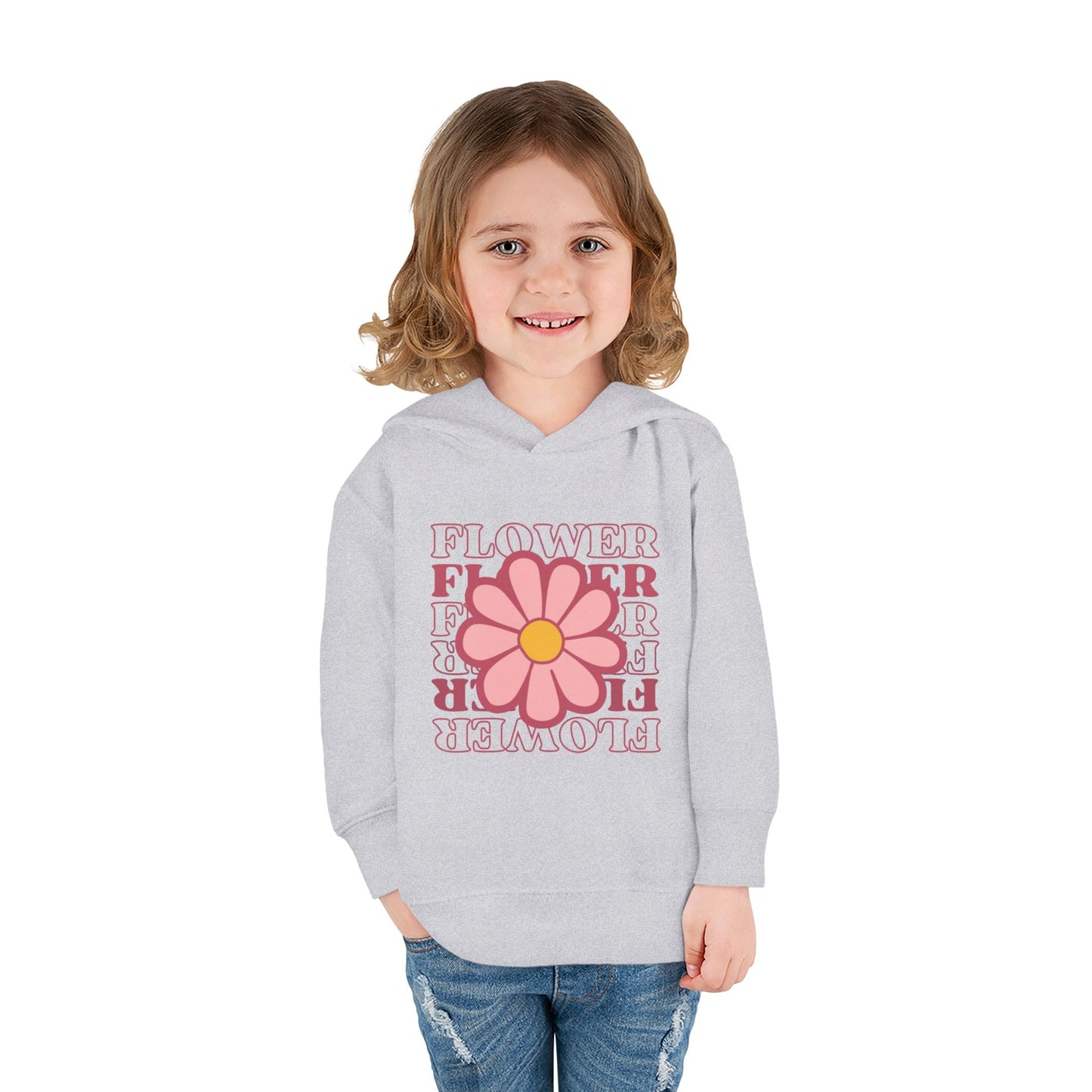 Retro Flower Typography Toddler Hoodie