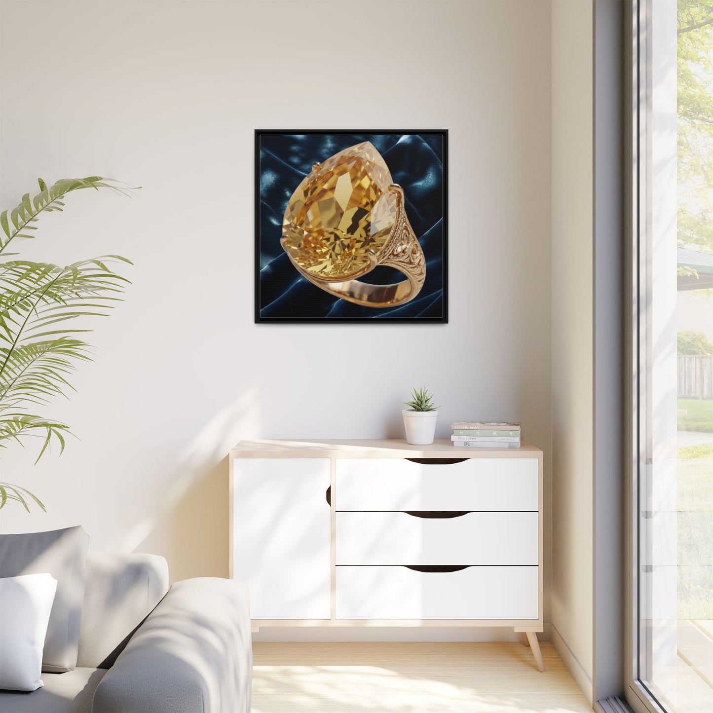 Sunlit Citrine Ring Canvas