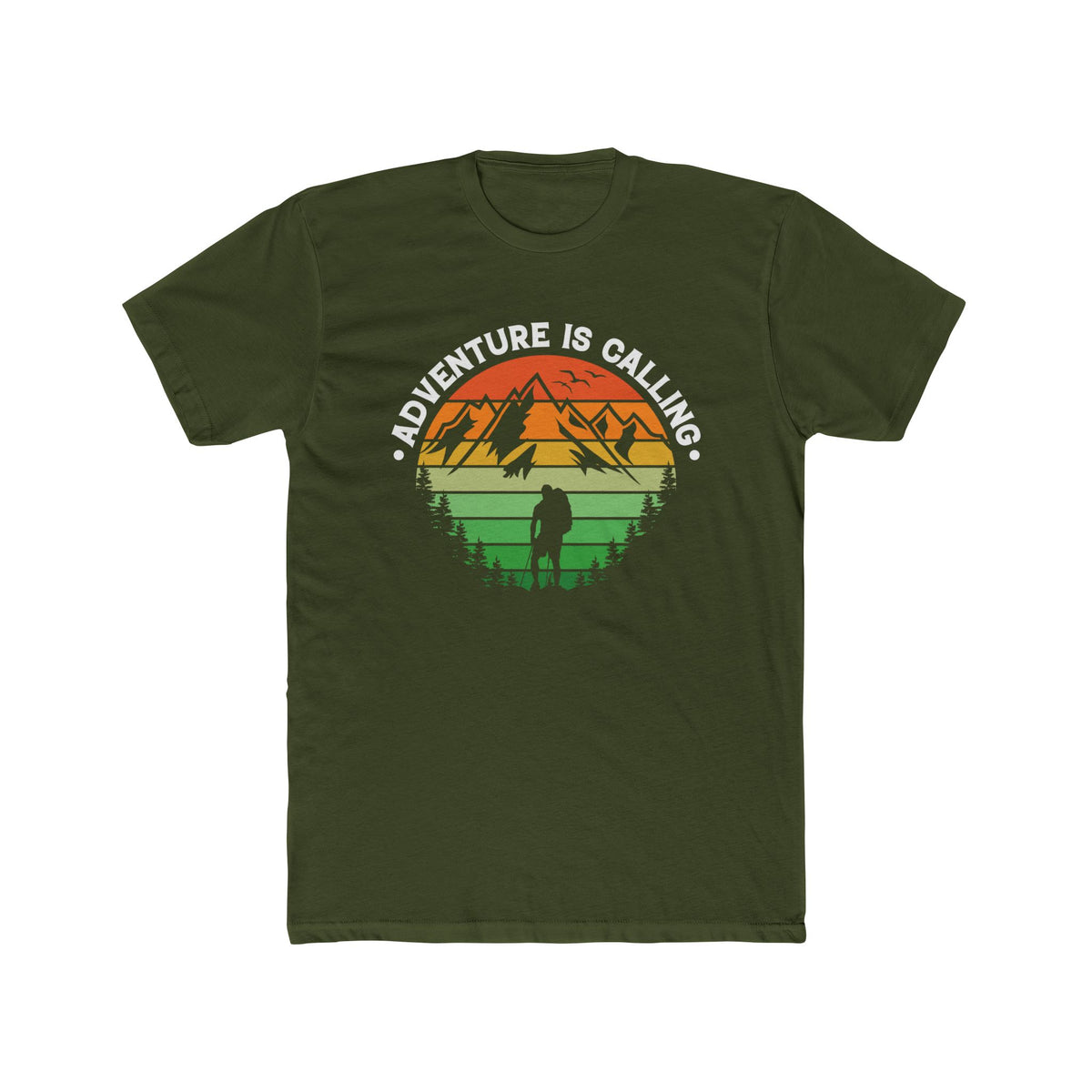 Adventure Is Calling Mountain Hiker Matte Poster
