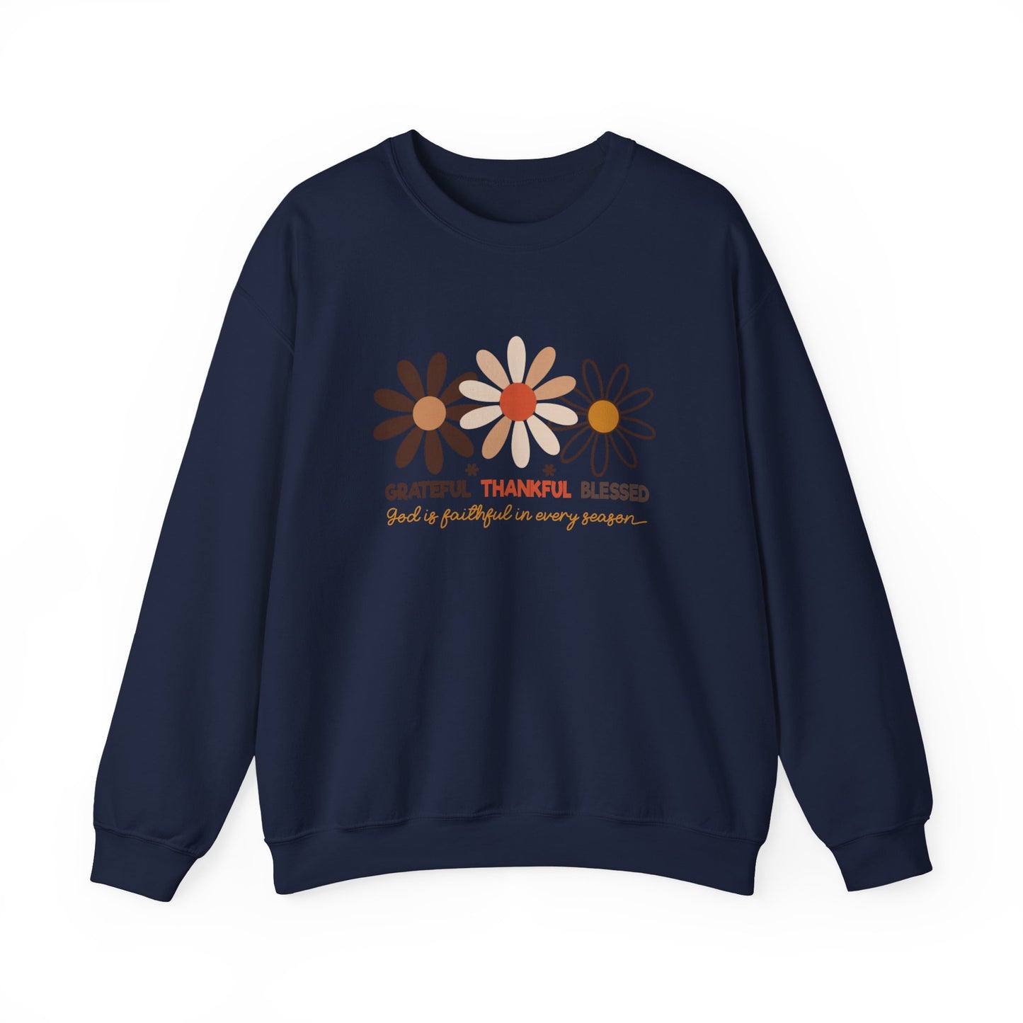 Grateful Thankful Blessed Women's Crewneck Sweatshirt