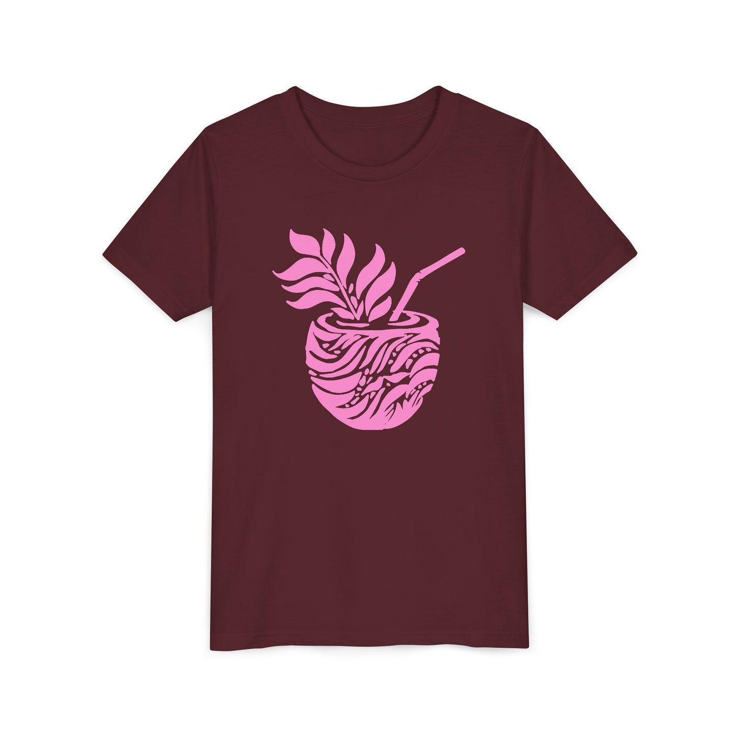 Youth Pink Aloha Drink Tee