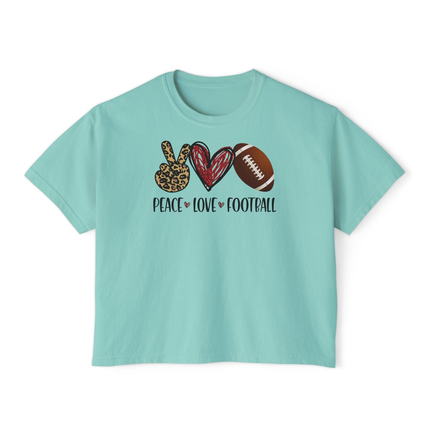 Football Heart Boxy Tee