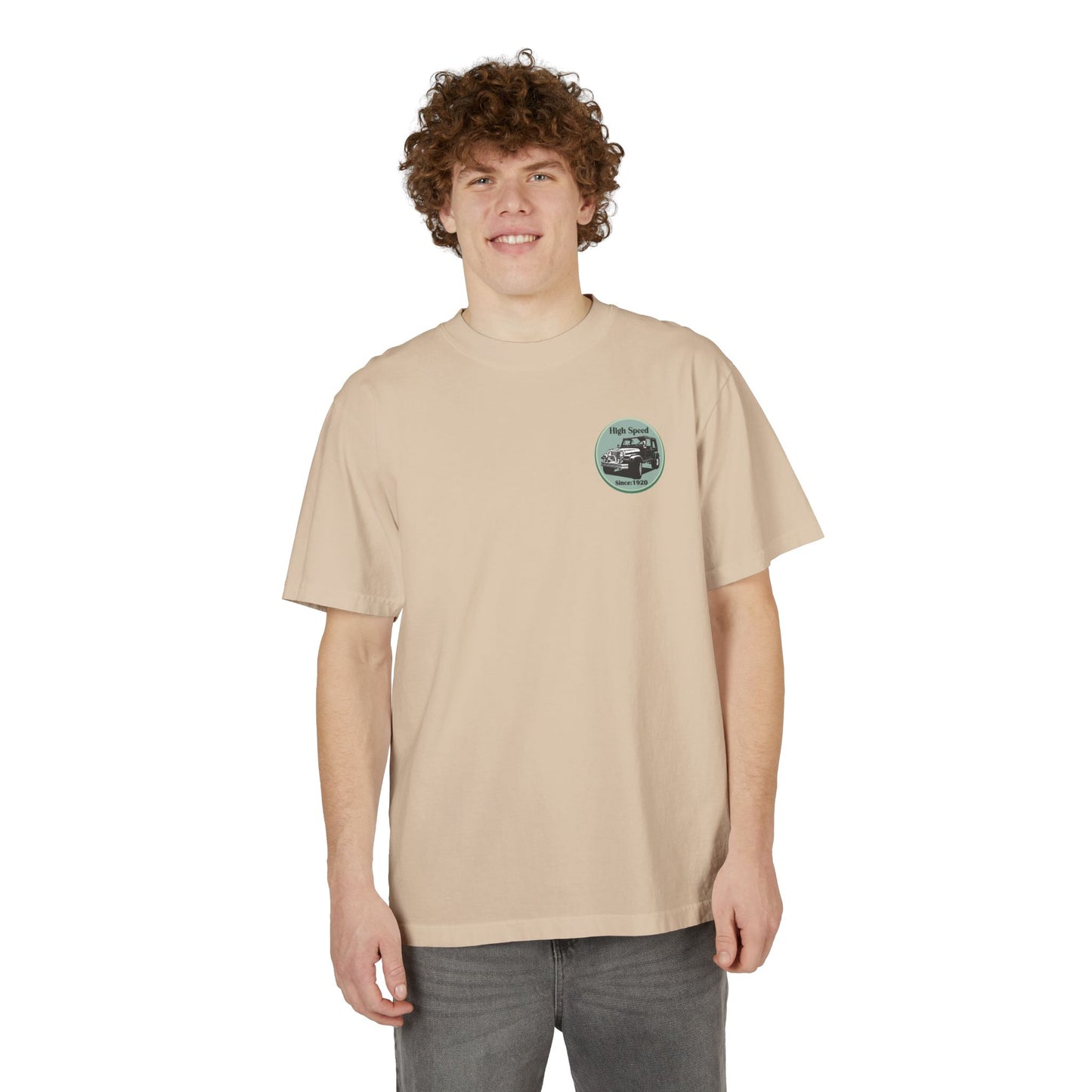 High Speed Vintage 4x4 Graphic Drop-Shoulder T-Shirt