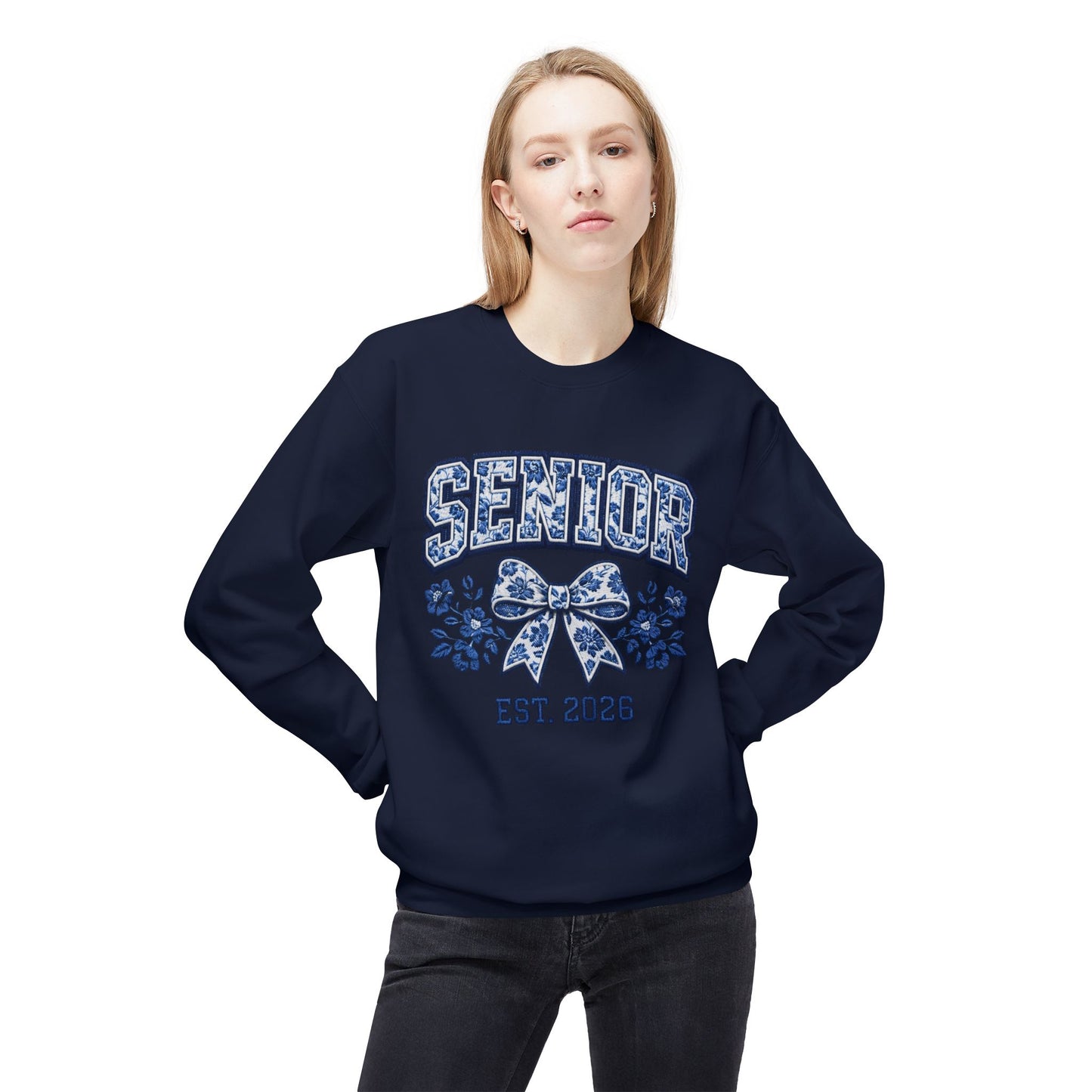 Senior 2026 Graphic Women's Crewneck Sweatshirt